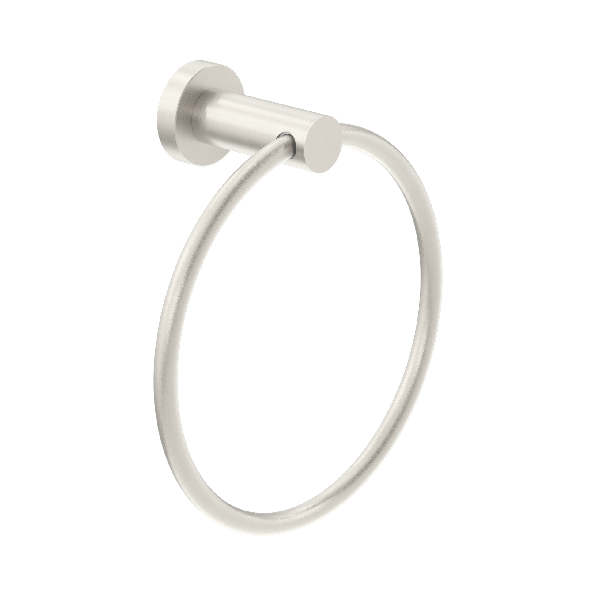 Nero Dolce II Hand Towel Ring, Brushed Nickel