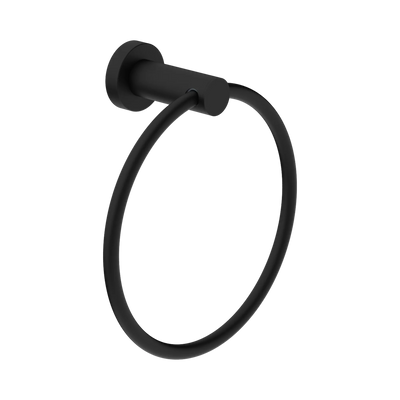 Nero Dolce II Hand Towel Ring, Matte Black