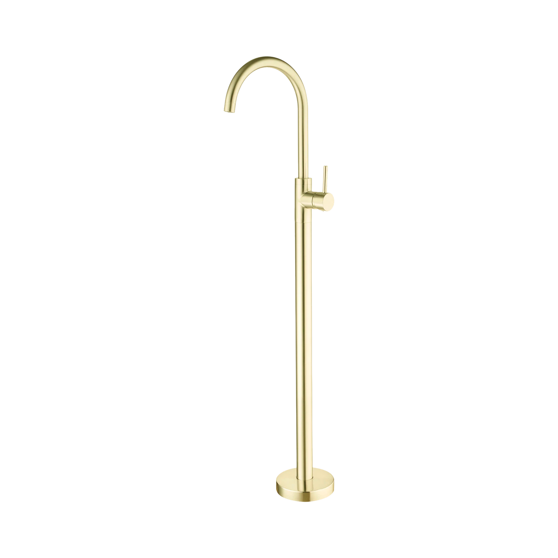 Nero Mecca Freestanding Bath Mixer, Brushed Gold