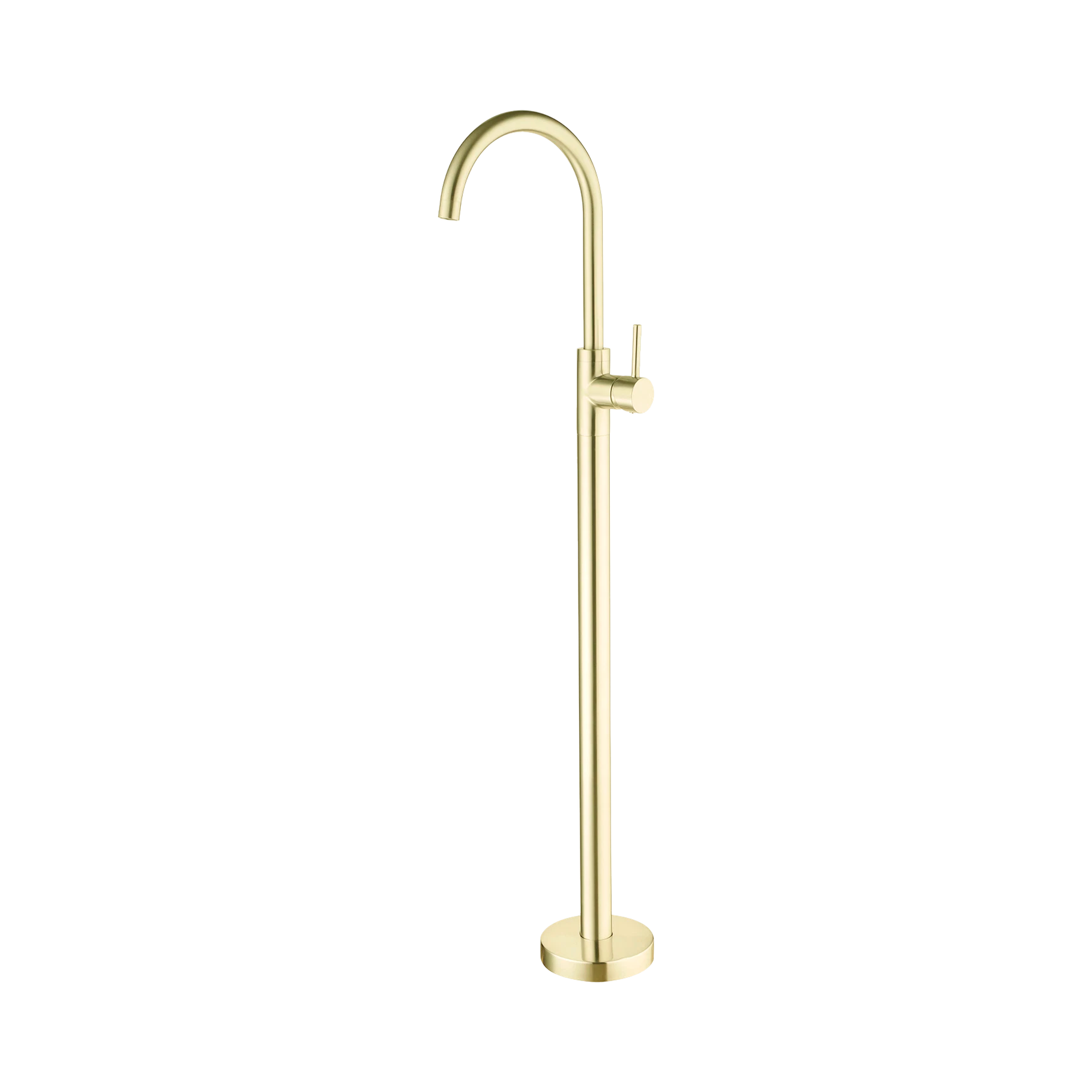 Nero Mecca Freestanding Bath Mixer, Brushed Gold