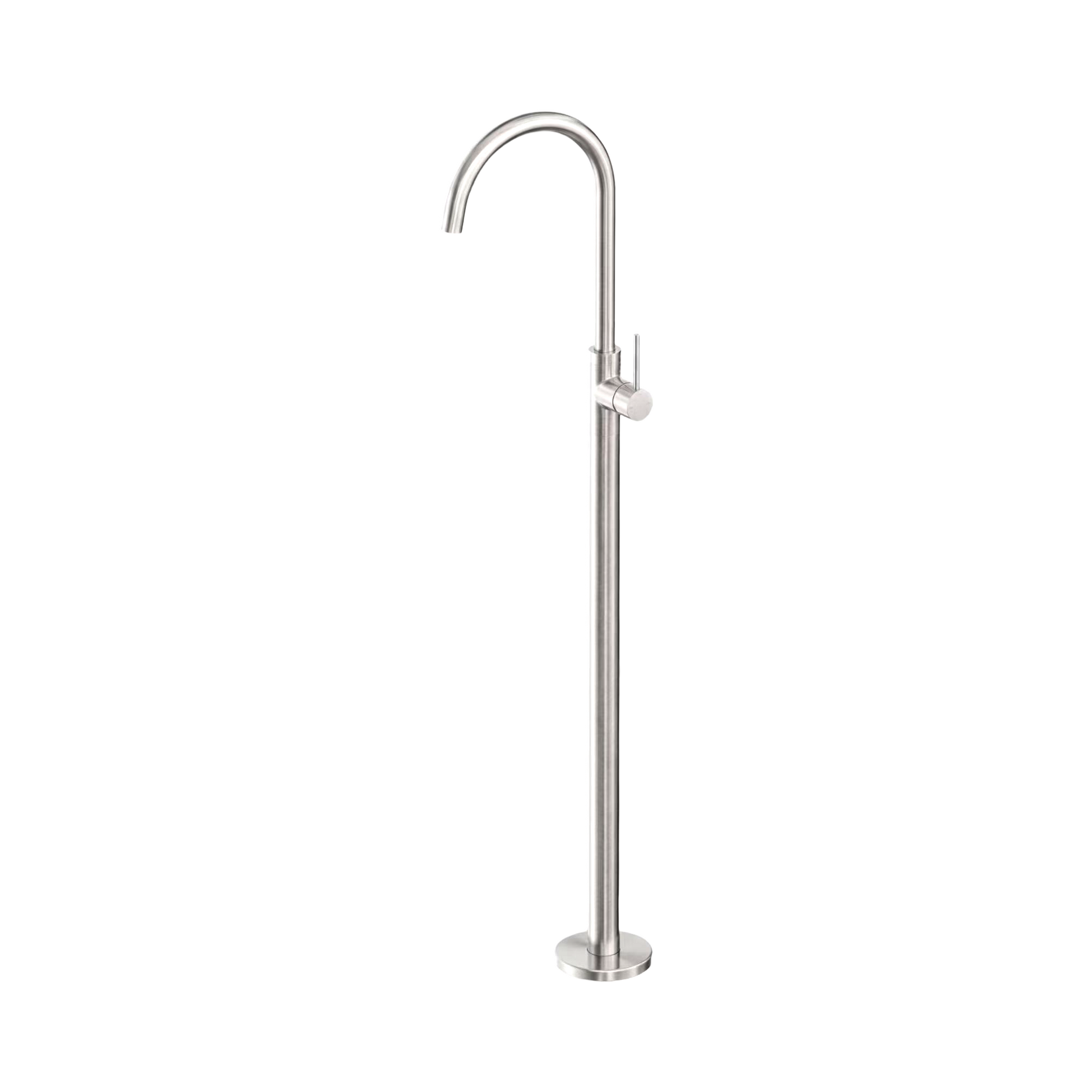 Nero Mecca Freestanding Bath Mixer, Brushed Nickel