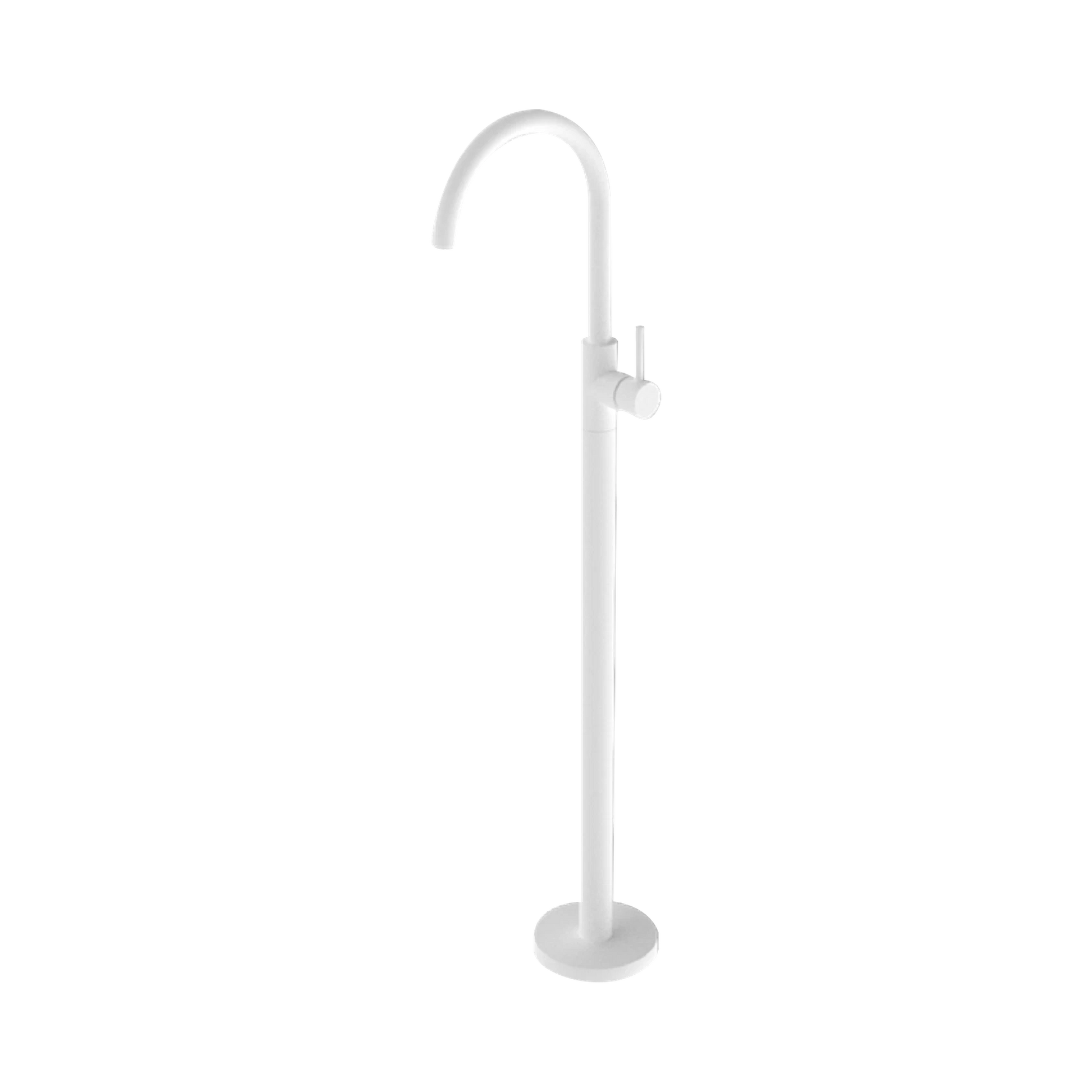 Nero Mecca Freestanding Bath Mixer, Matte White