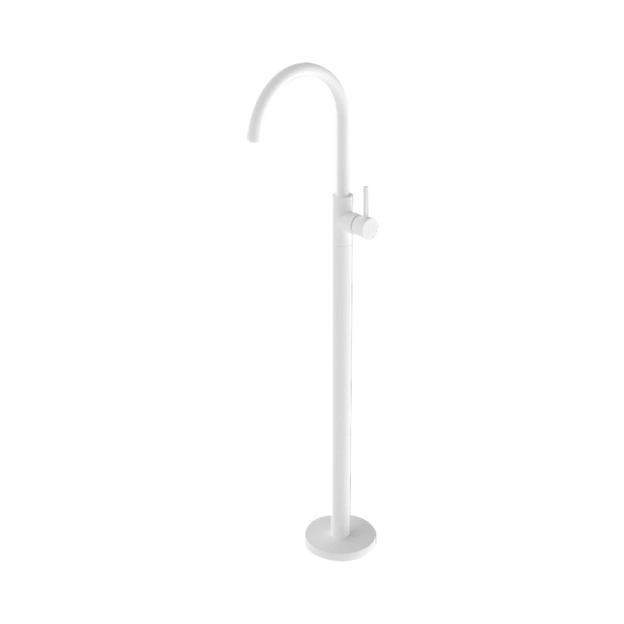 Nero Mecca Freestanding Bath Mixer, Matte White