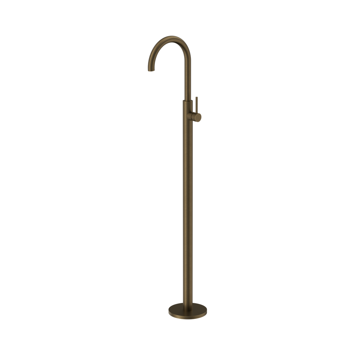 Nero Mecca Freestanding Bath Mixer, Tumbled Antique Brass