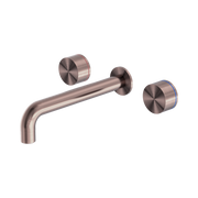 Nero Kara Wall Basin Set 180mm, Brushed Bronze