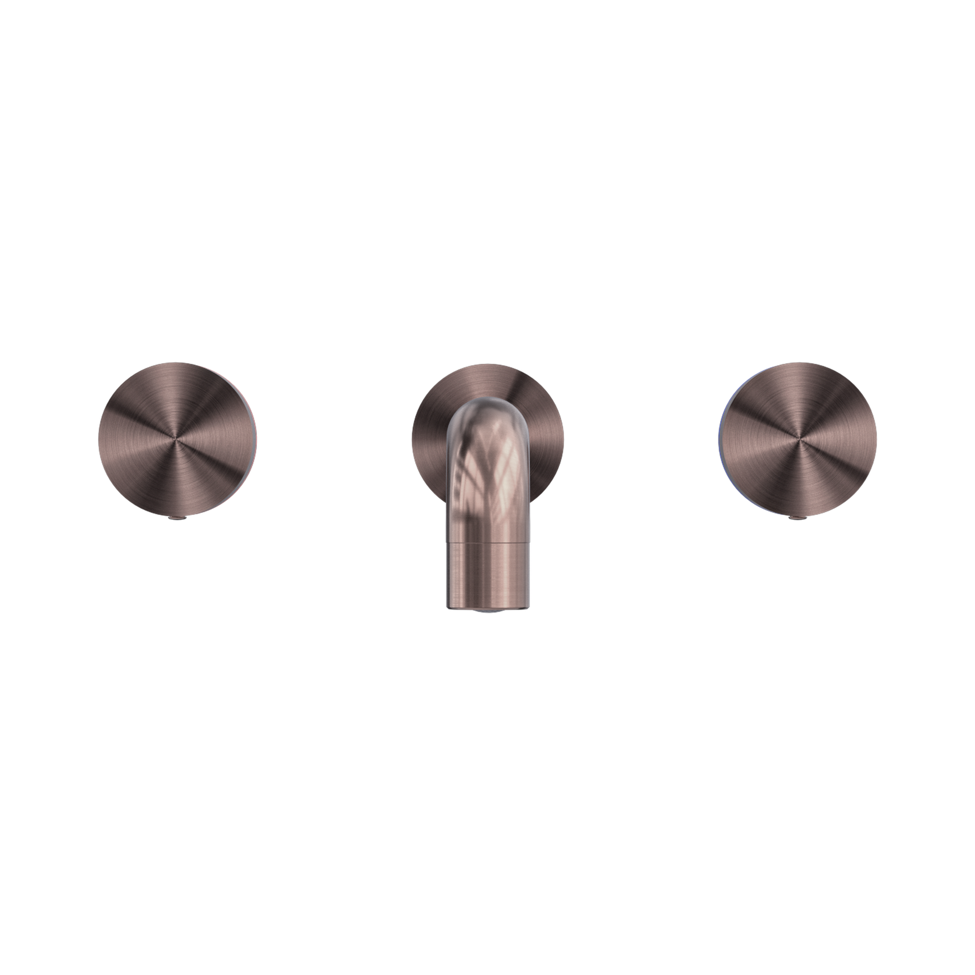 Nero Kara Wall Basin Set 180mm, Brushed Bronze