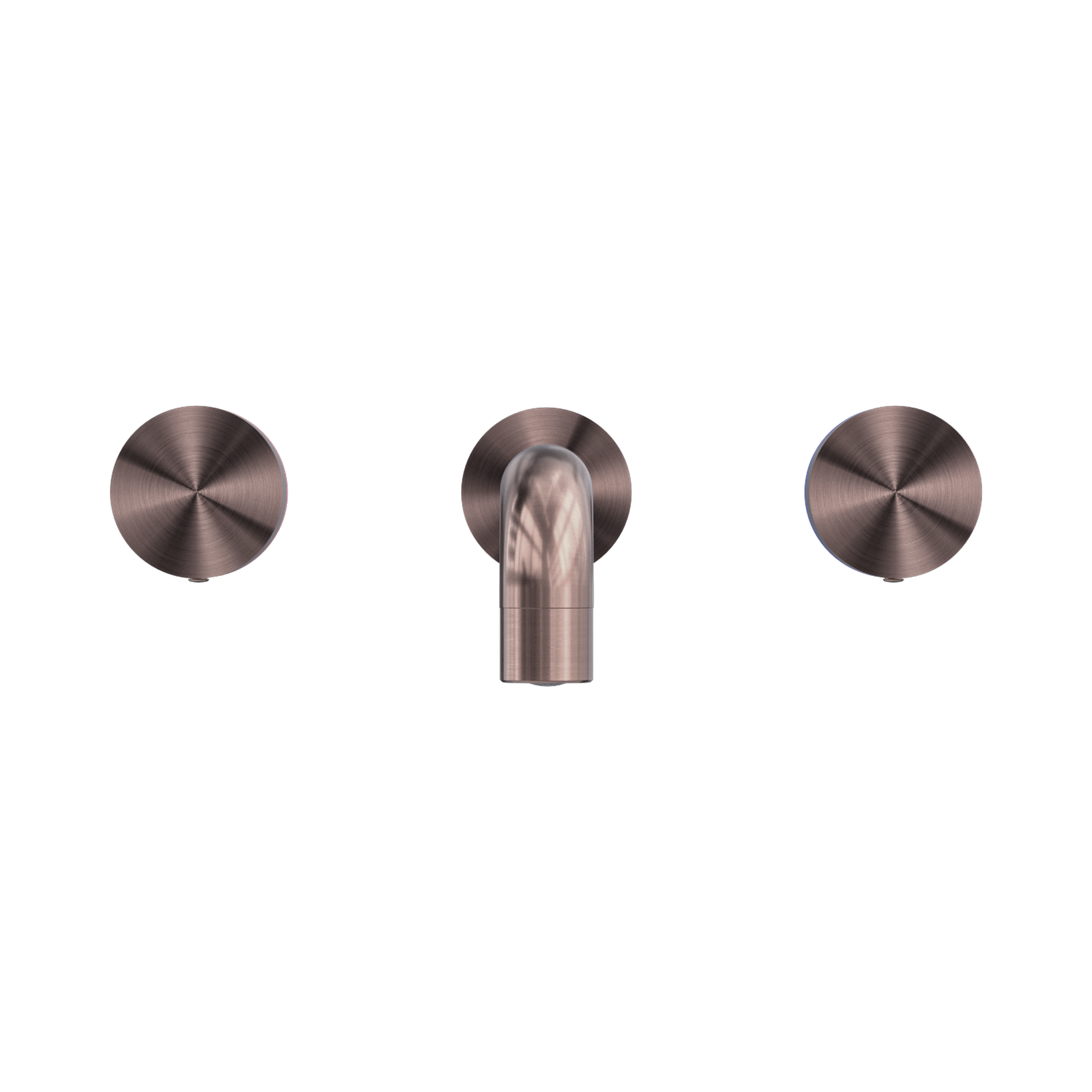 Nero Kara Wall Basin Set 180mm, Brushed Bronze