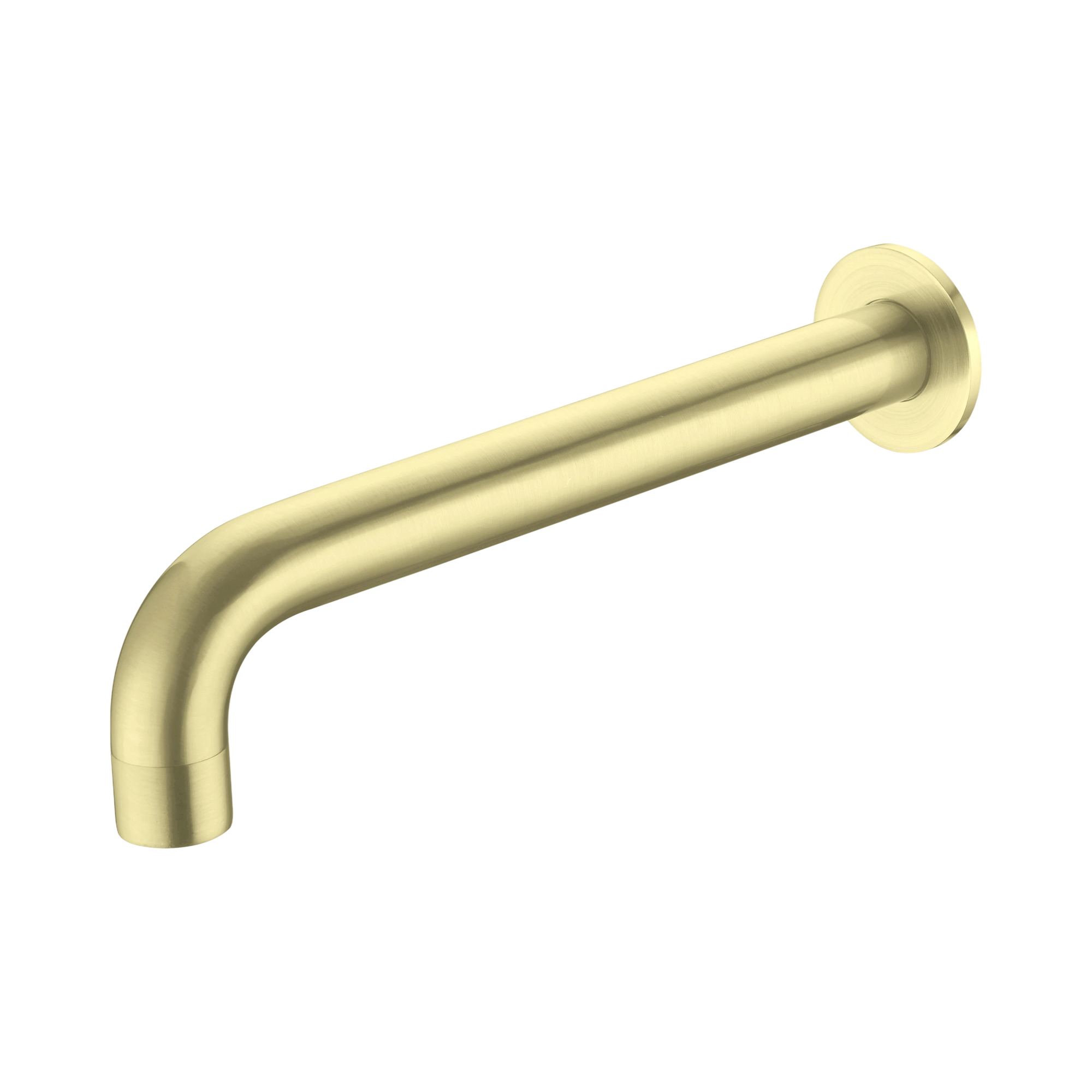 Nero Kara Wall Basin Set Spout Only 180mm, Brushed Gold