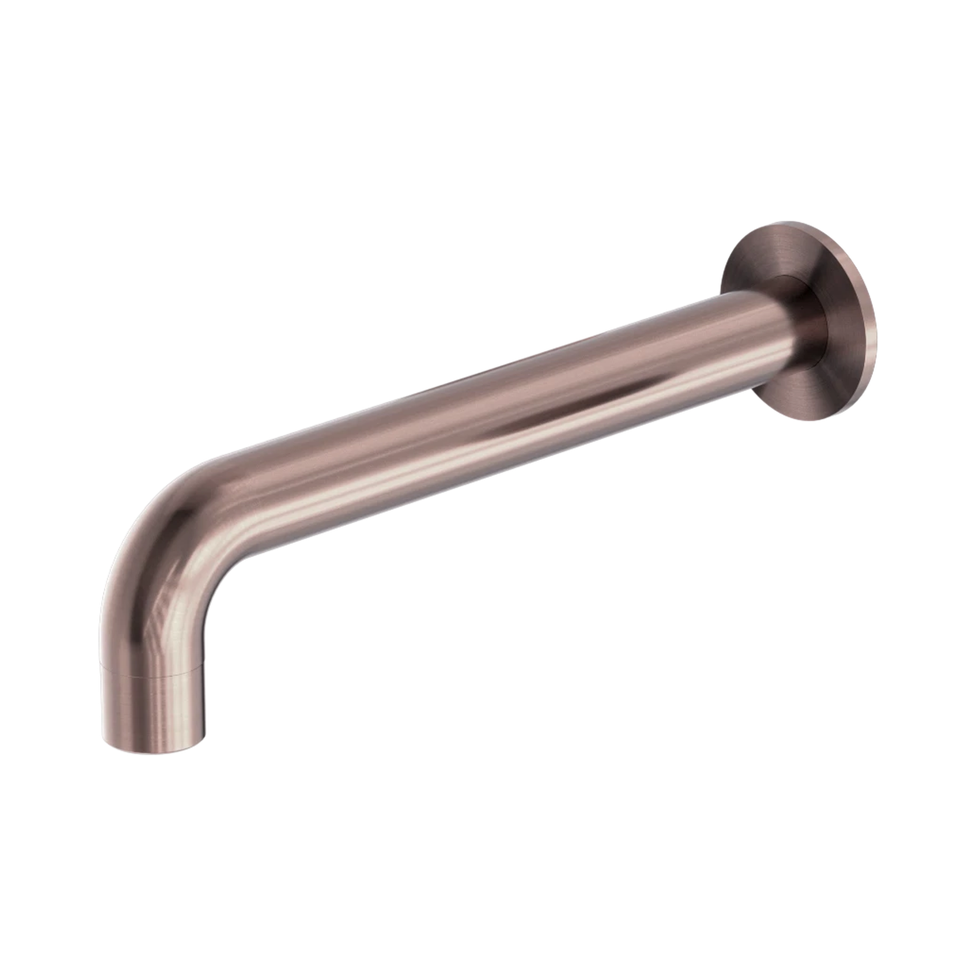Nero Kara Wall Basin Set Spout Only 180mm, Brushed Bronze