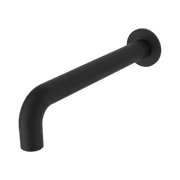 Nero Kara Wall Basin Set Spout Only 180mm, Matte Black