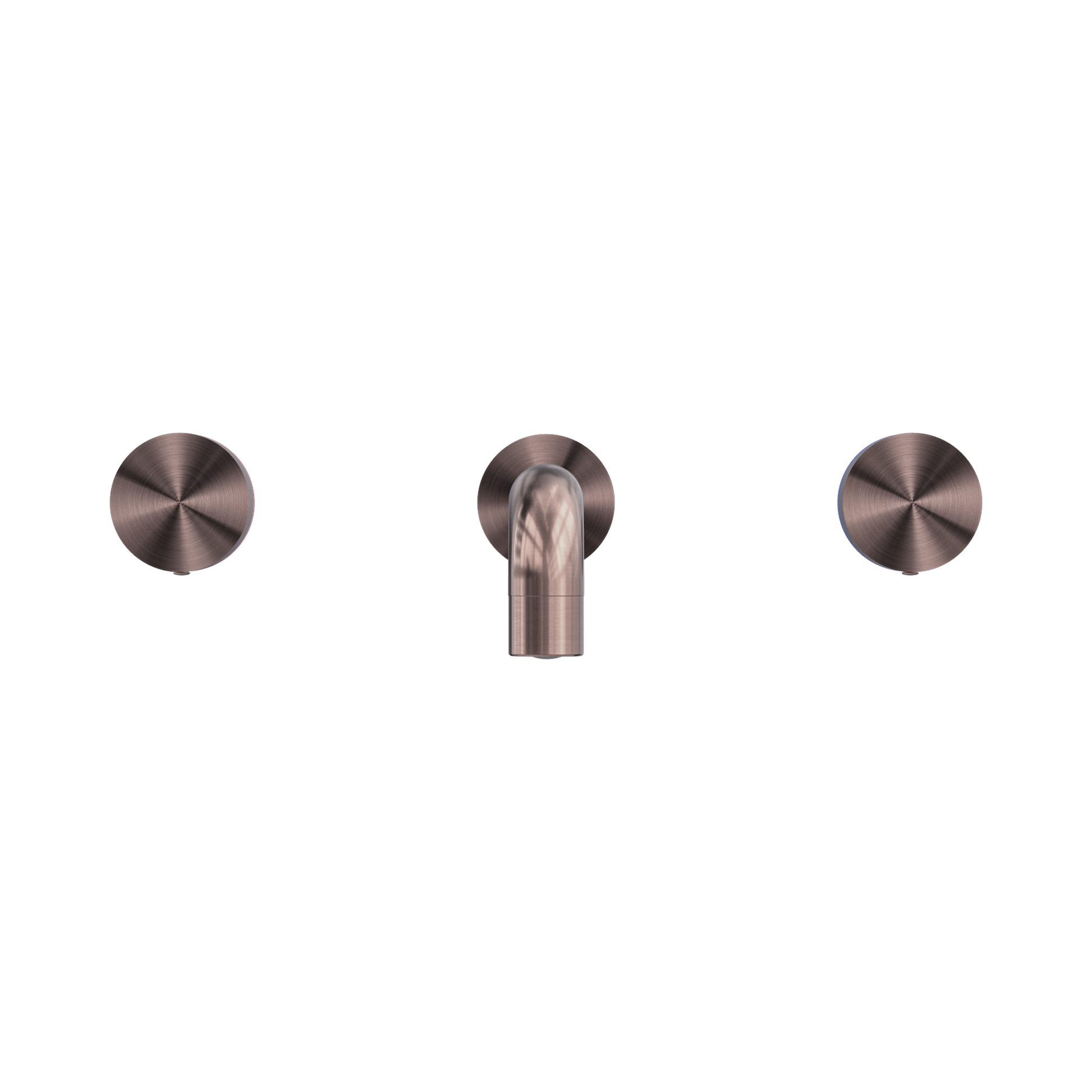 Nero Kara Wall Basin Set 215mm, Brushed Bronze