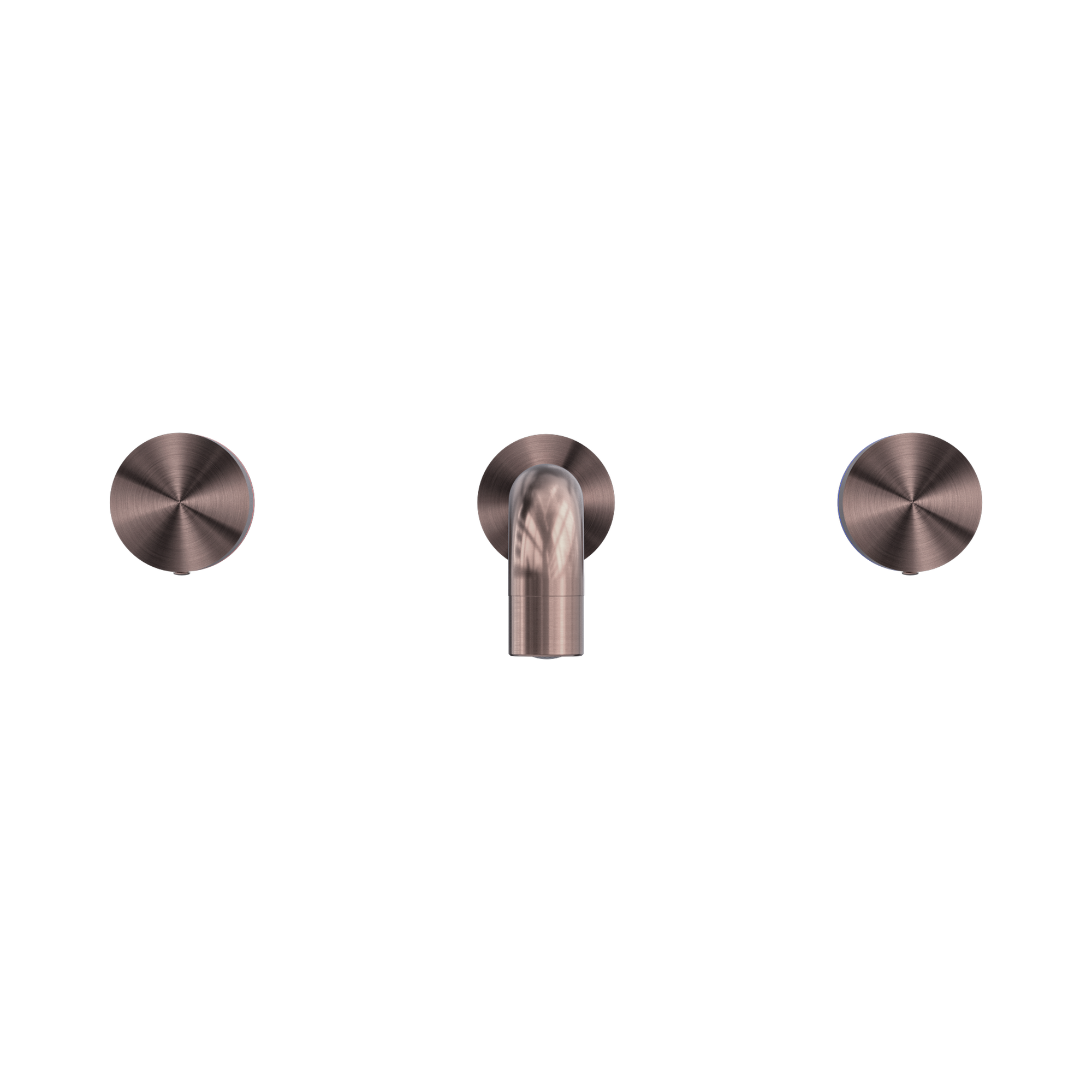 Nero Kara Wall Basin Set 215mm, Brushed Bronze