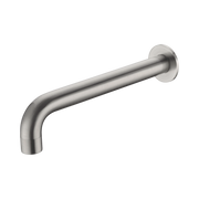 Nero Kara Wall Basin Set Spout Only 215mm, Brushed Nickel