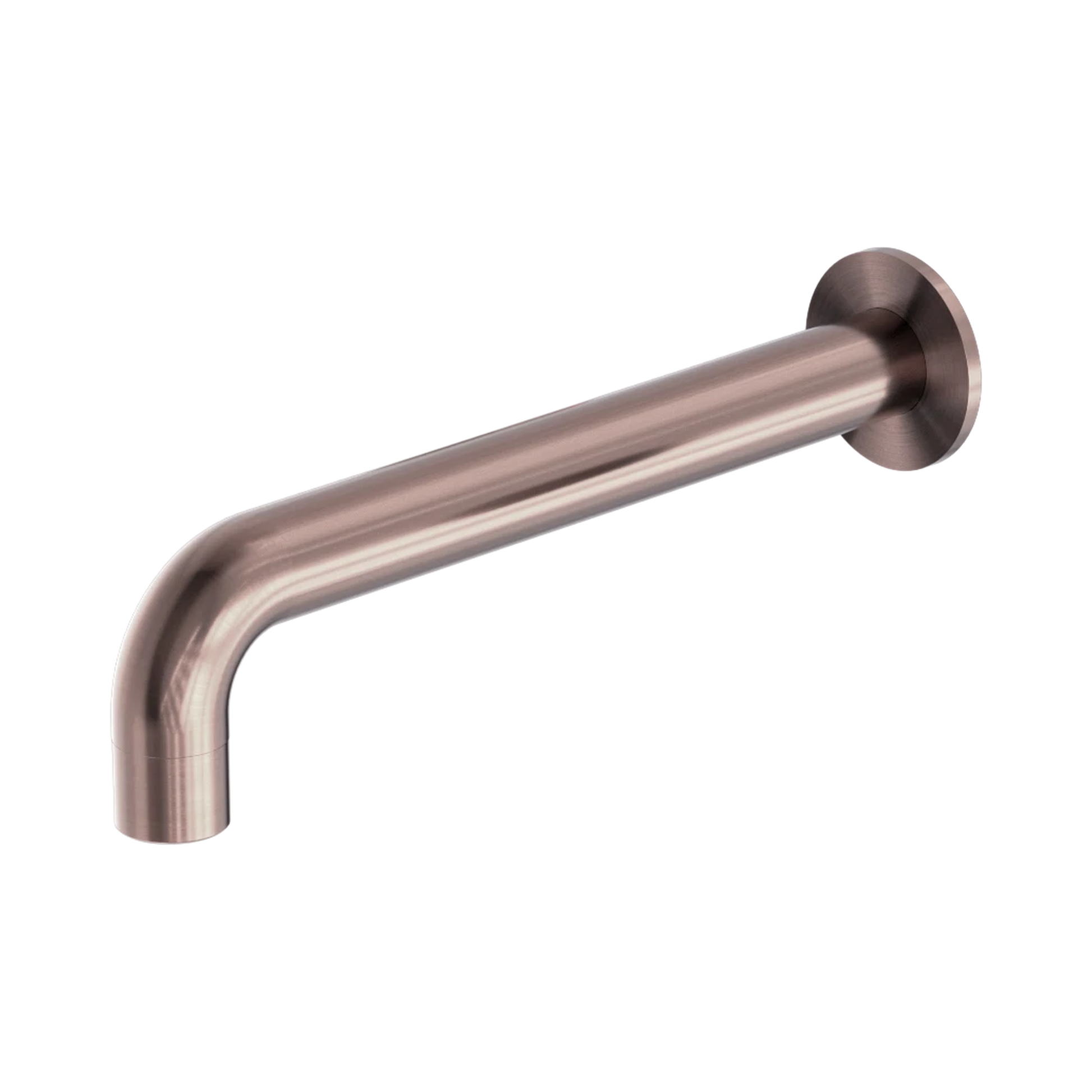 Nero Kara Wall Basin Set Spout Only 215mm, Brushed Bronze