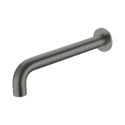 Nero Kara Wall Basin Set Spout Only 215mm, Gun Metal