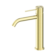 Nero Mecca Mid Tall Basin Mixer, Brushed Gold