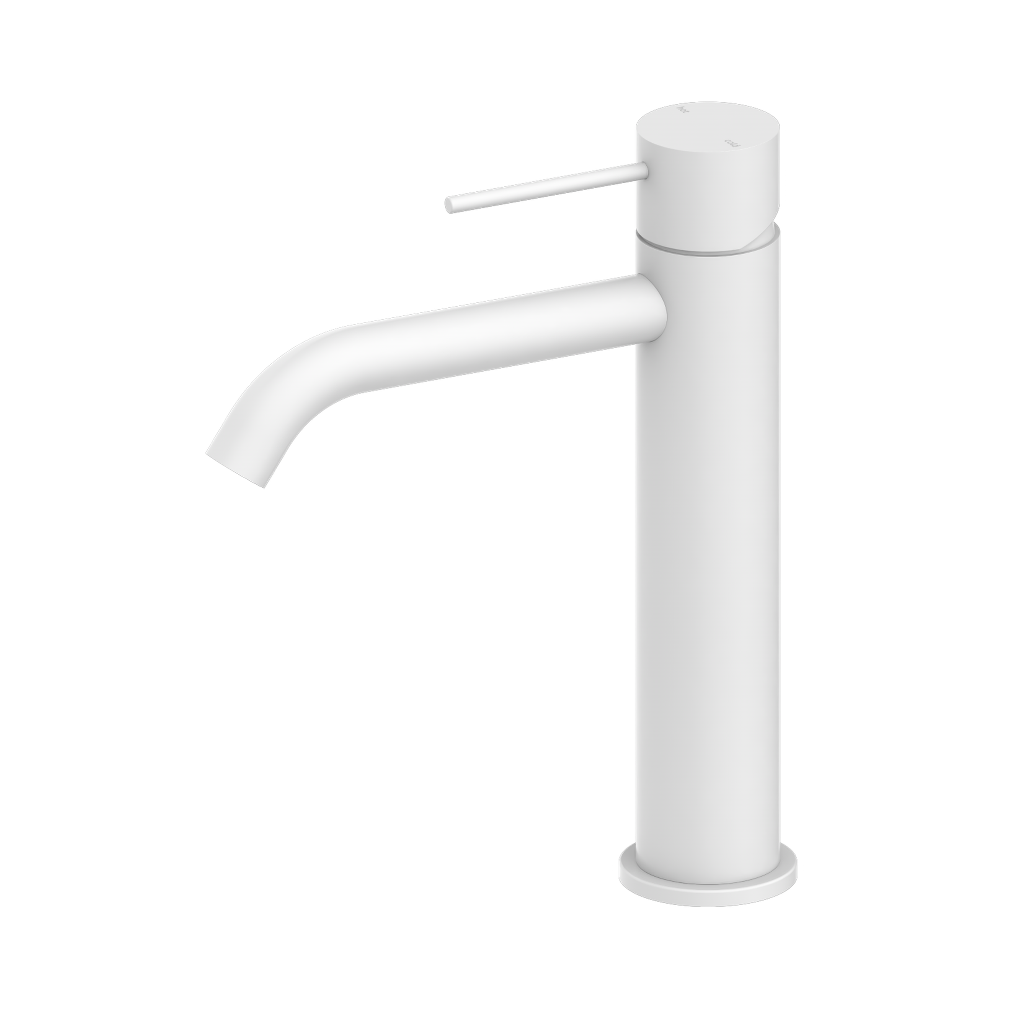 Nero Mecca Mid Tall Basin Mixer, Matte White