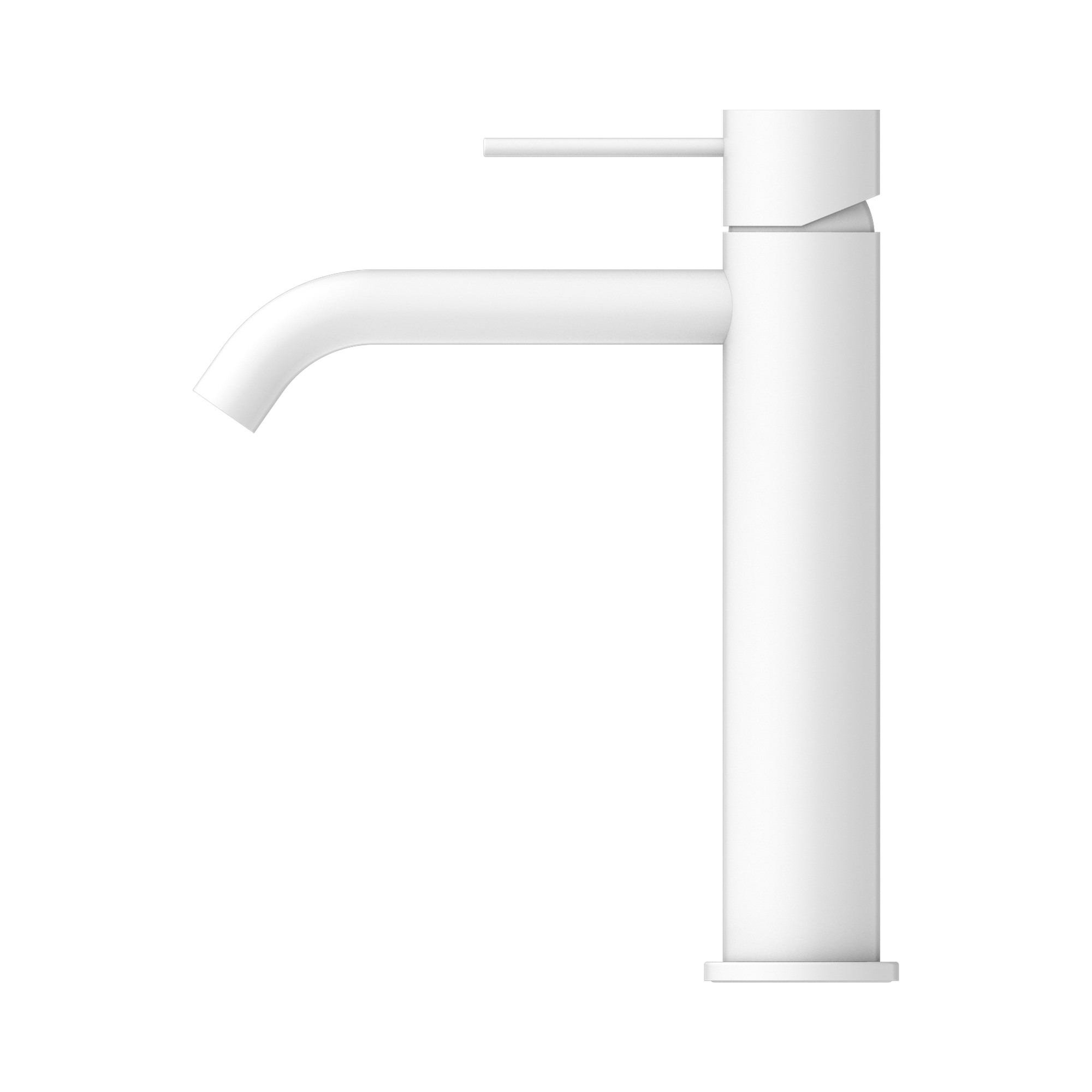Nero Mecca Mid Tall Basin Mixer, Matte White