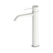 Nero Mecca Tall Basin Mixer, Matte White