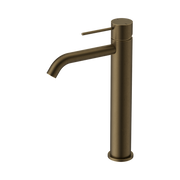 Nero Mecca Tall Basin Mixer, Tumbled Antique Brass