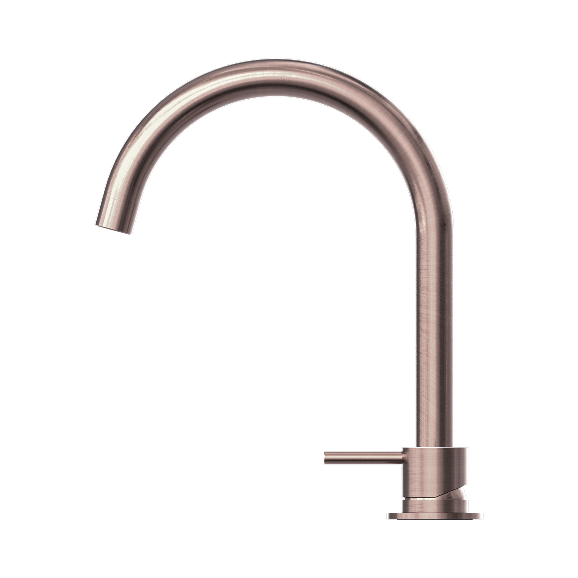 Nero Mecca Hob Basin Mixer Round Swivel Spout, Brushed Bronze