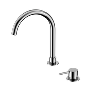 Nero Mecca Hob Basin Mixer Round Swivel Spout, Chrome