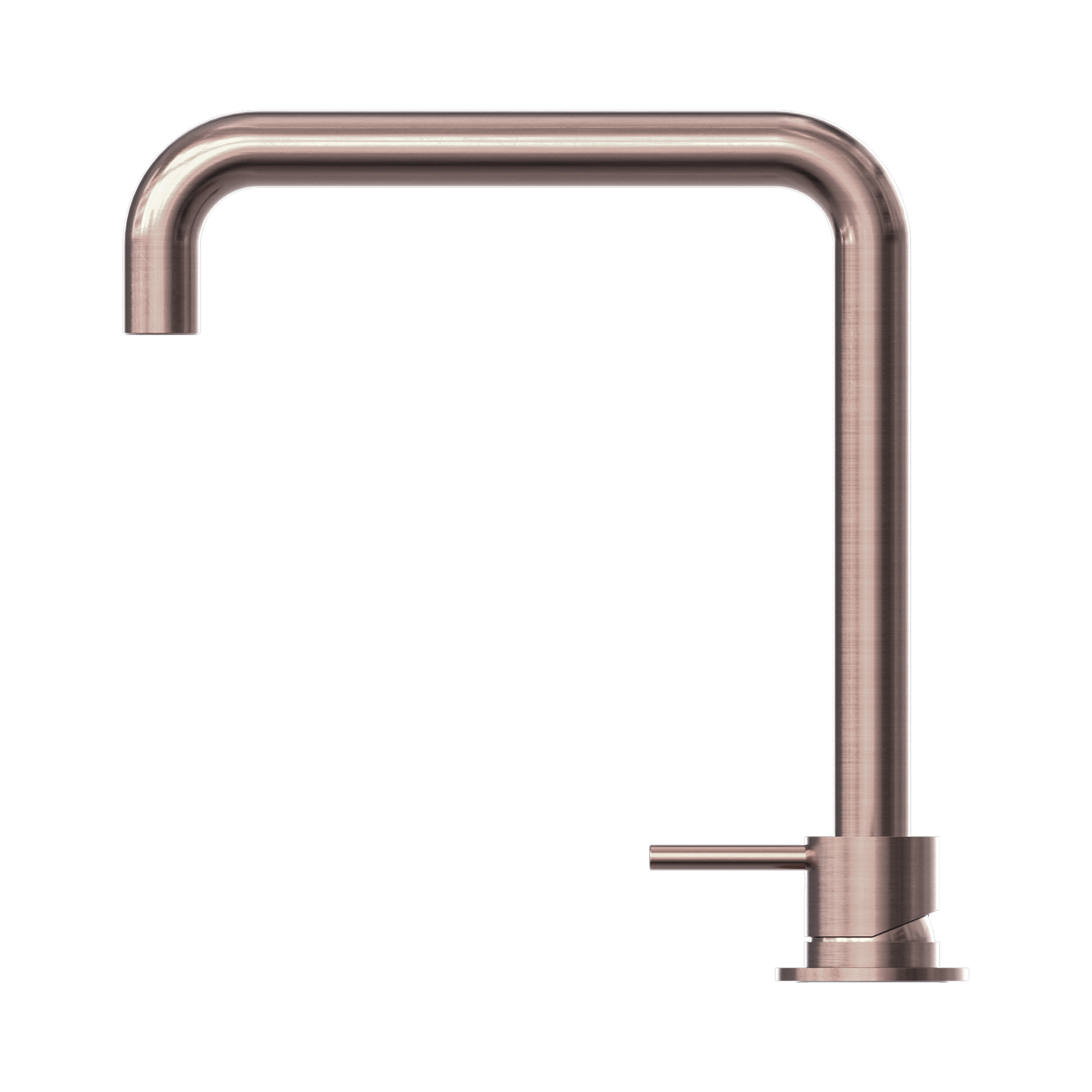 Nero Mecca Hob Basin Mixer Square Swivel Spout, Brushed Bronze
