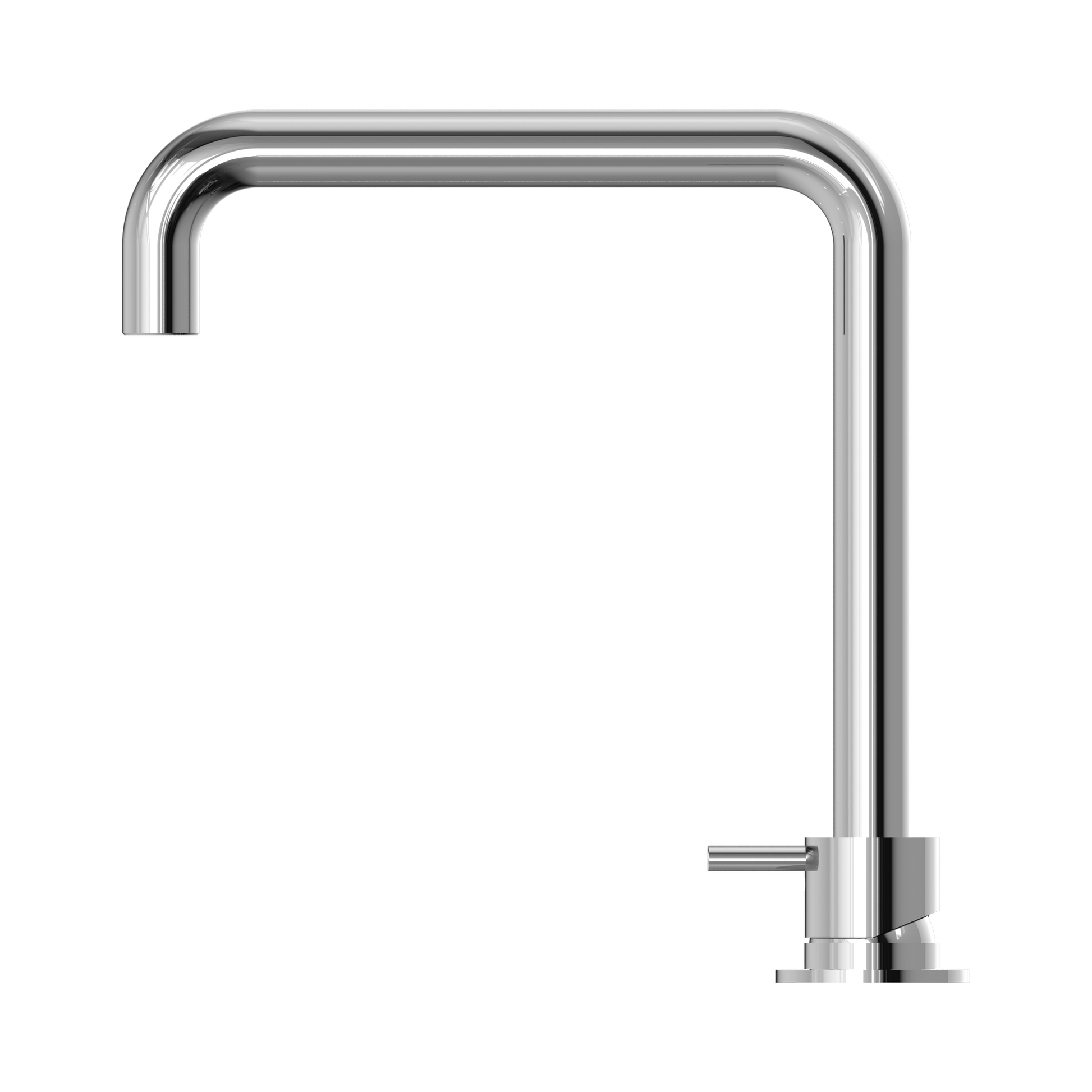 Nero Mecca Hob Basin Mixer Square Swivel Spout, Chrome