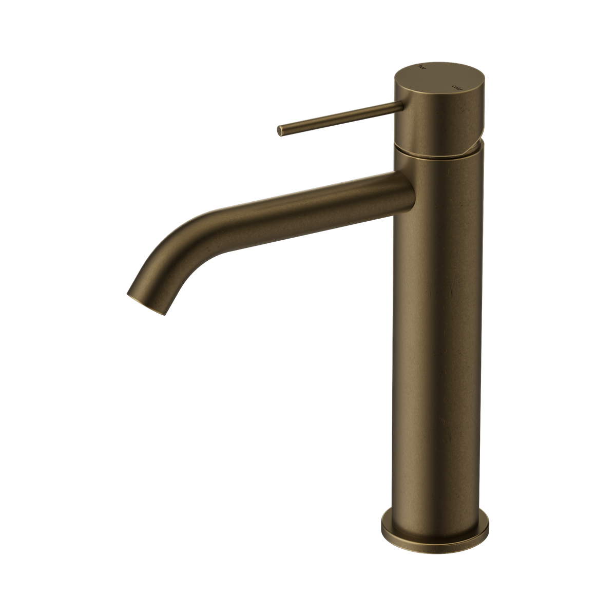 Nero Mecca Mid Tall Basin Mixer, Tumbled Antique Brass