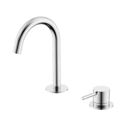 Nero Mecca Hob Basin Mixer Set Arc Spout, Chrome