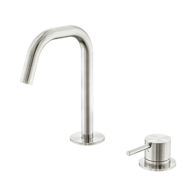 Nero Mecca Hob Basin Mixer Set Edge Spout, Brushed Nickel