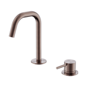 Nero Mecca Hob Basin Mixer Set Edge Spout, Brushed Bronze