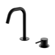 Nero Mecca Hob Basin Mixer Set Edge Spout, Matte Black