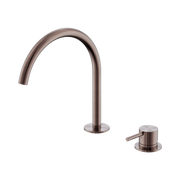 Nero Mecca Hob Bath/Kitchen Mixer Set Arc Spout, Brushed Bronze