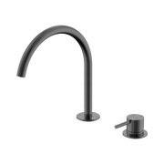 Nero Mecca Hob Bath/Kitchen Mixer Set Arc Spout, Gun Metal