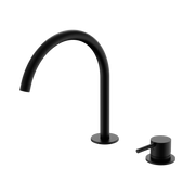 Nero Mecca Hob Bath/Kitchen Mixer Set Arc Spout, Matte Black