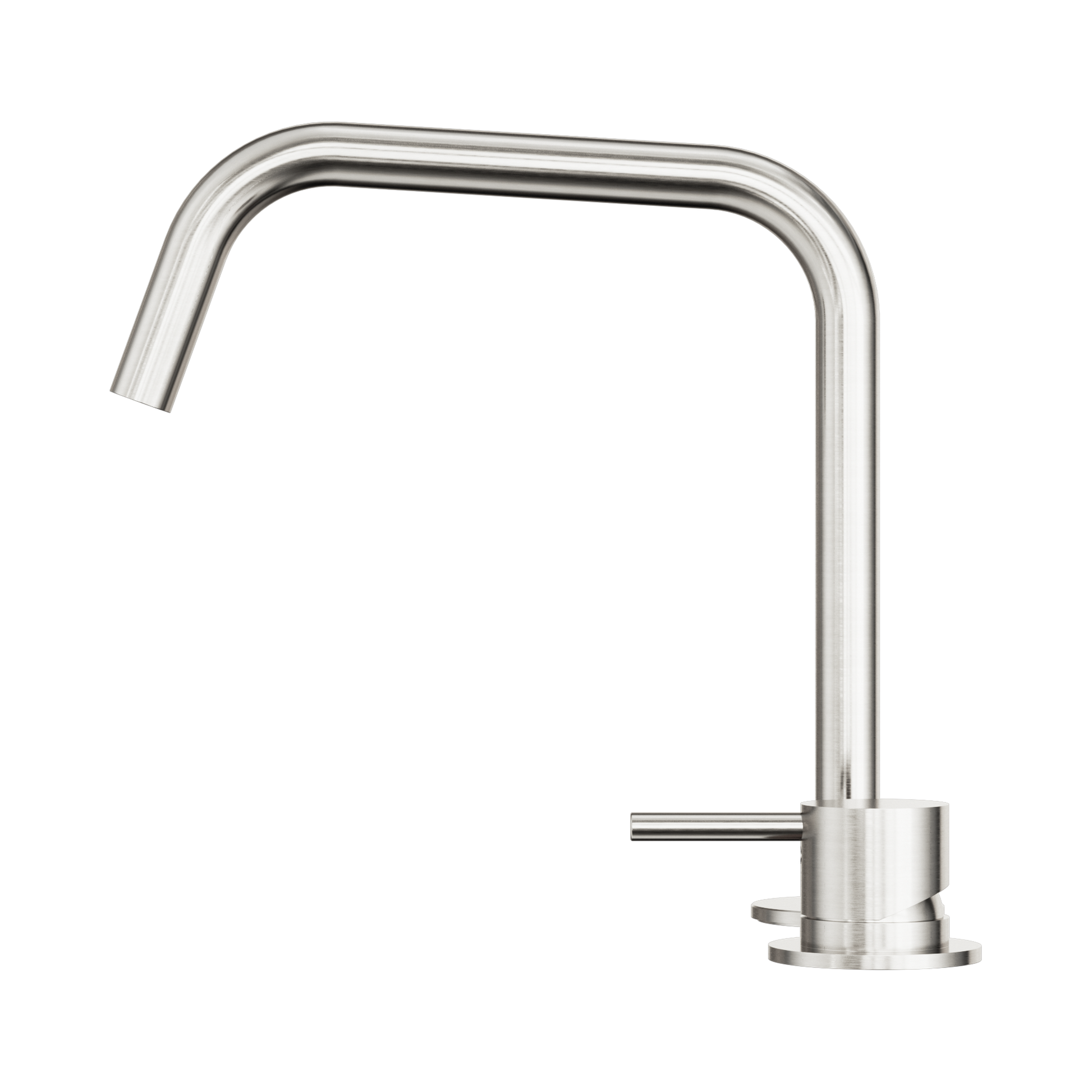 Nero Mecca Hob Bath/Kitchen Mixer Set Edge Spout II, Brushed Nickel