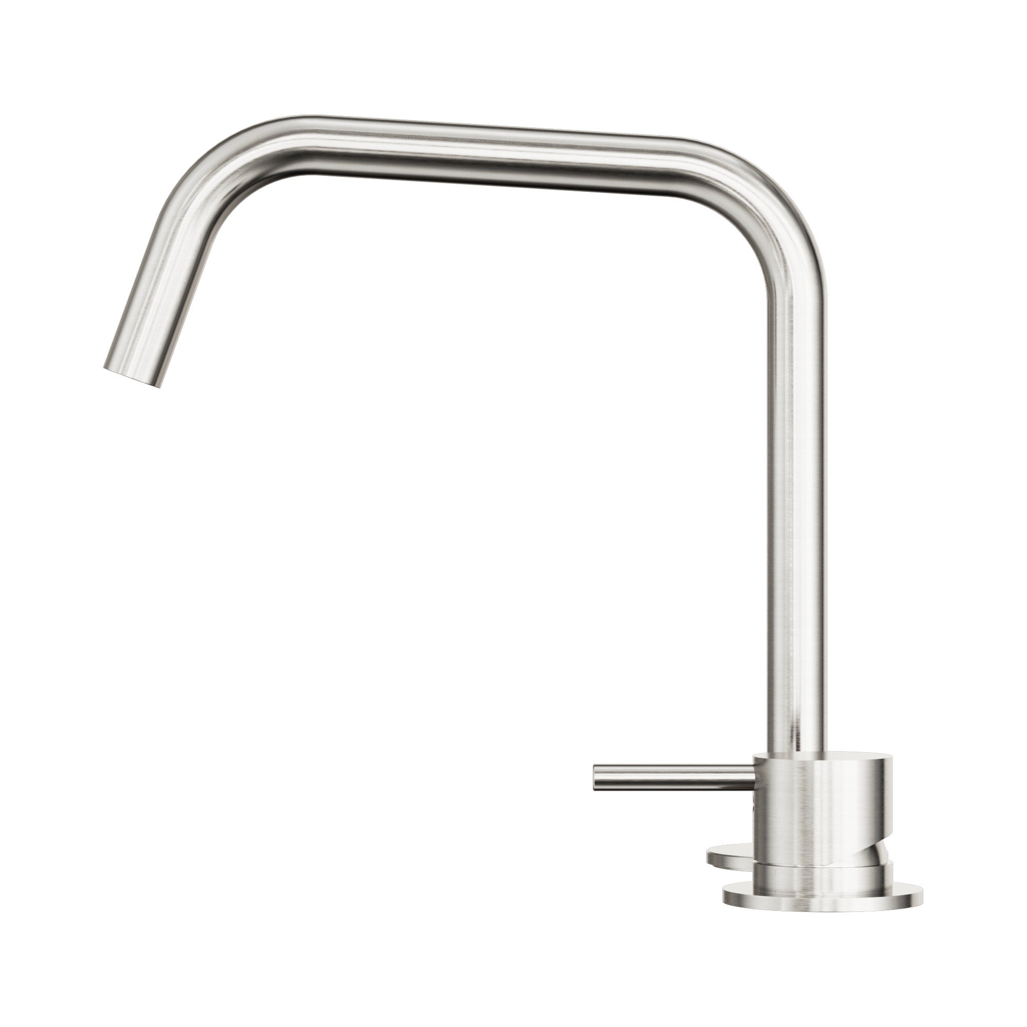 Nero Mecca Hob Bath/Kitchen Mixer Set Edge Spout II, Brushed Nickel