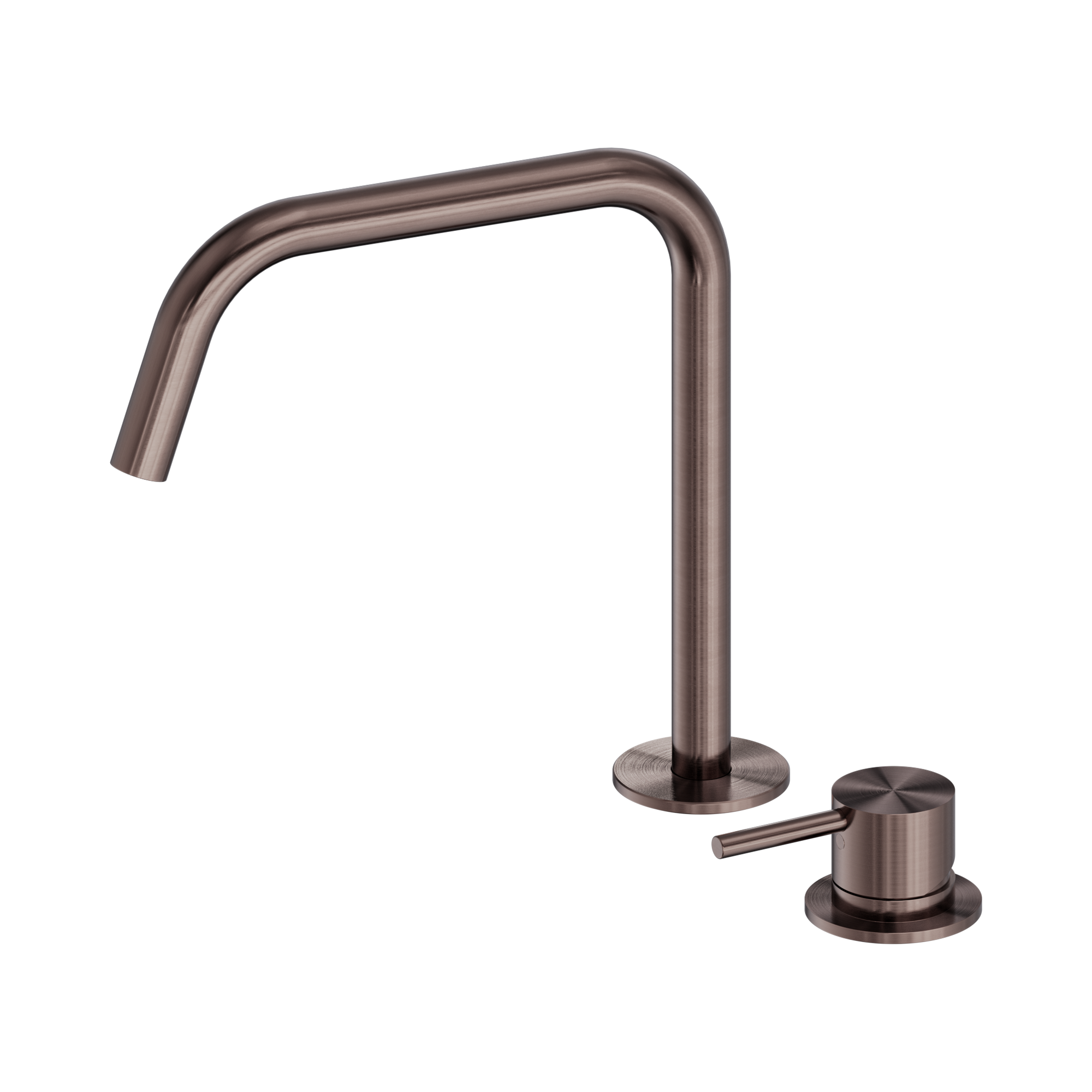 Nero Mecca Hob Bath/Kitchen Mixer Set Edge Spout II, Brushed Bronze
