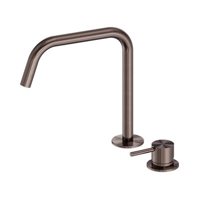 Nero Mecca Hob Bath/Kitchen Mixer Set Edge Spout II, Brushed Bronze