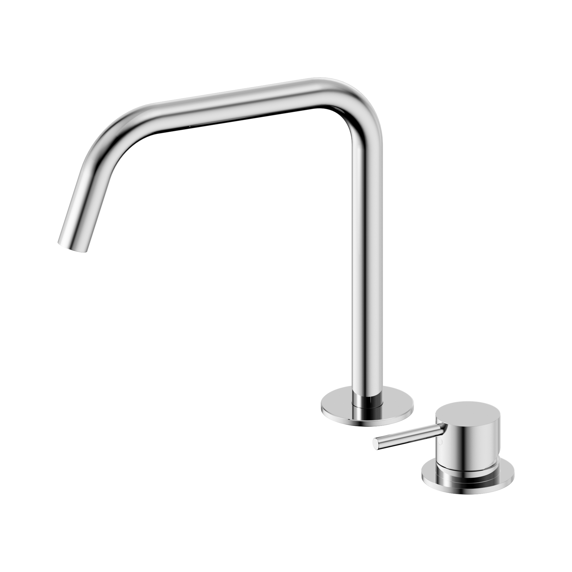 Nero Mecca Hob Bath/Kitchen Mixer Set Edge Spout II, Chrome