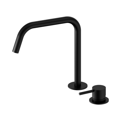Nero Mecca Hob Bath/Kitchen Mixer Set Edge Spout II, Matte Black