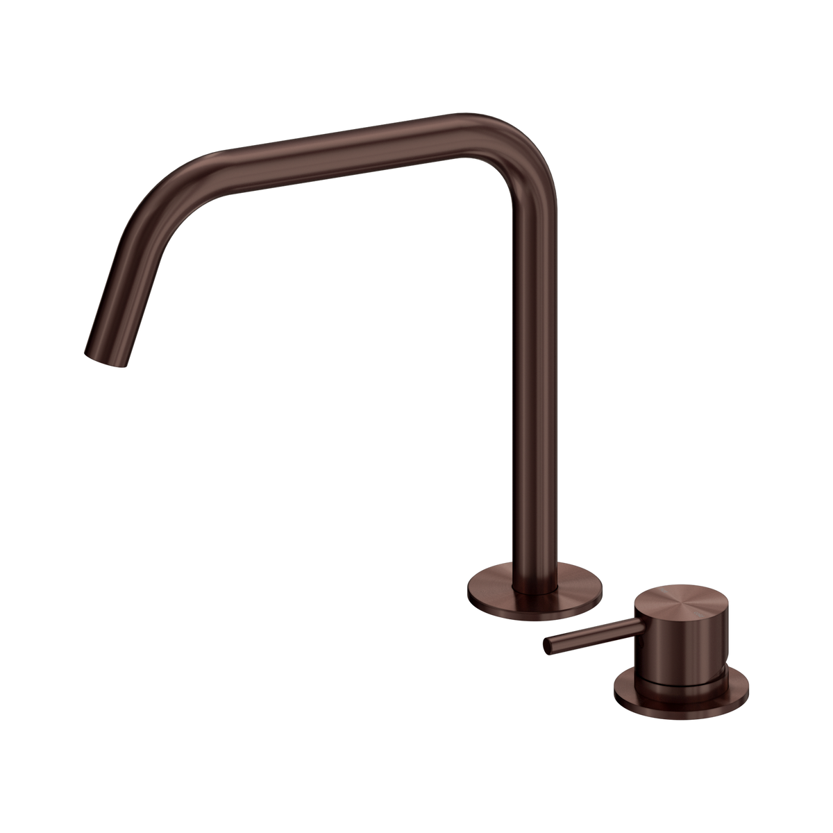 Nero Mecca Hob Bath/Kitchen Mixer Set Edge Spout II, Rome Bronze