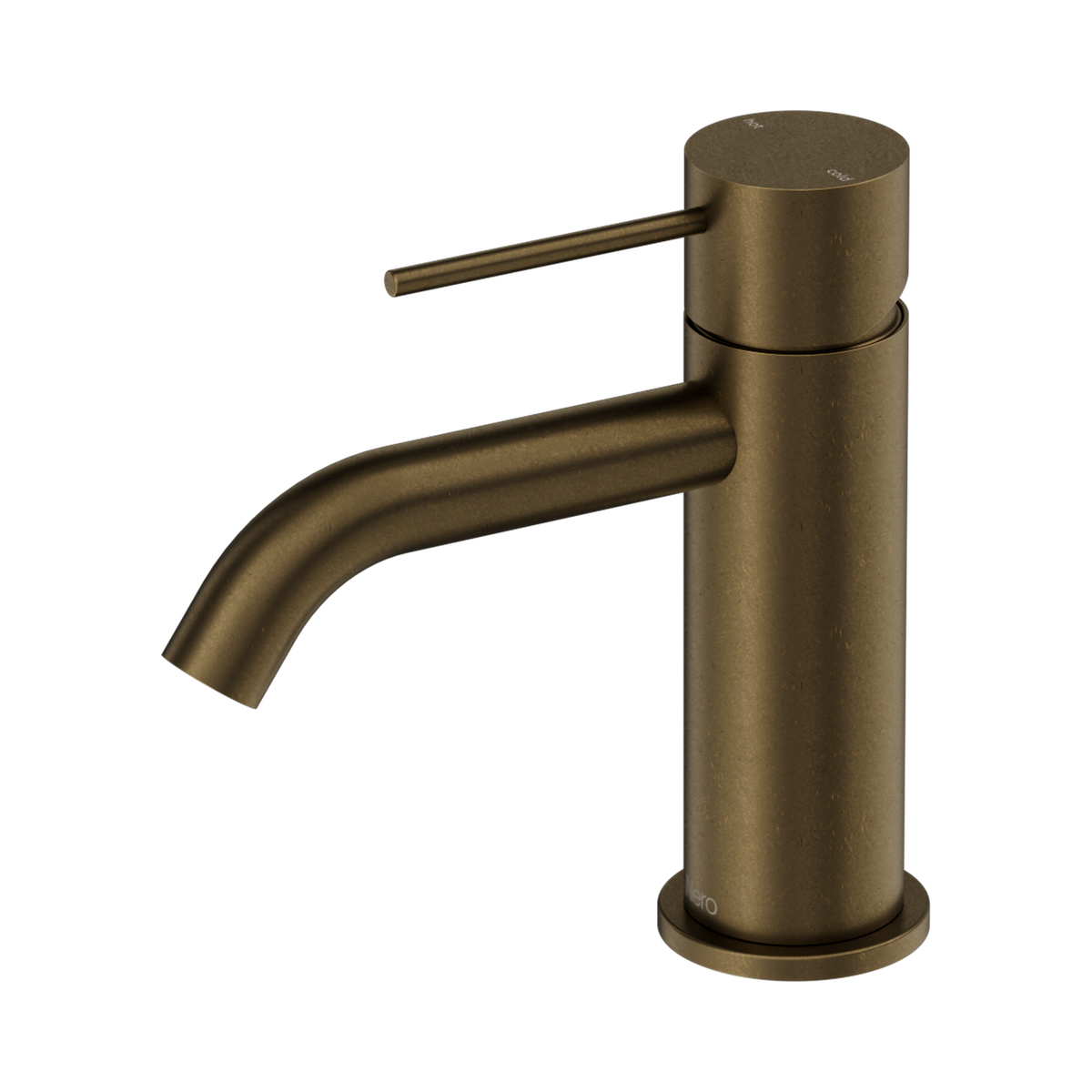 Nero Mecca Swivel Basin Mixer, Tumbled Antique Brass