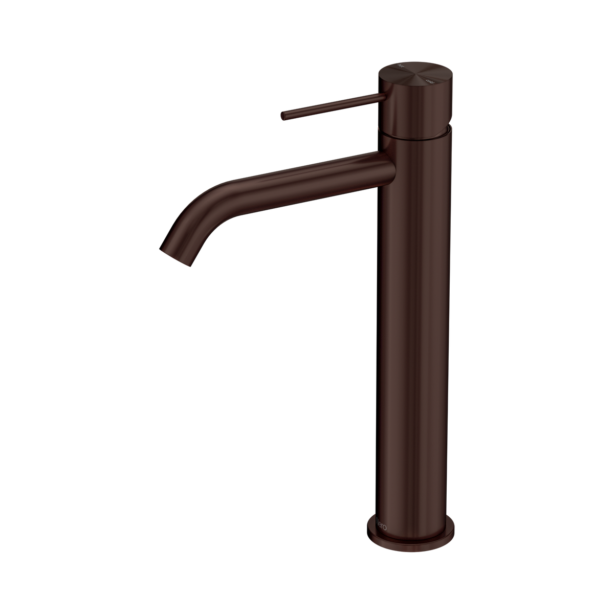 Nero Mecca Swivel Tall Basin Mixer, Rome Bronze
