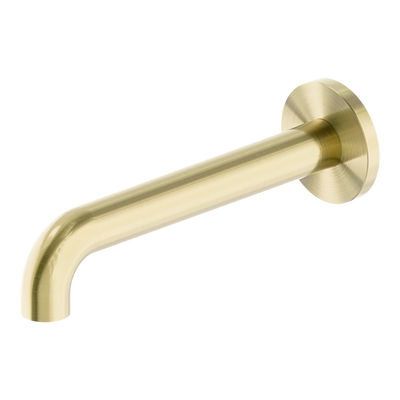 Nero Mecca Basin/Bath Spout Only 230mm, Brushed Gold