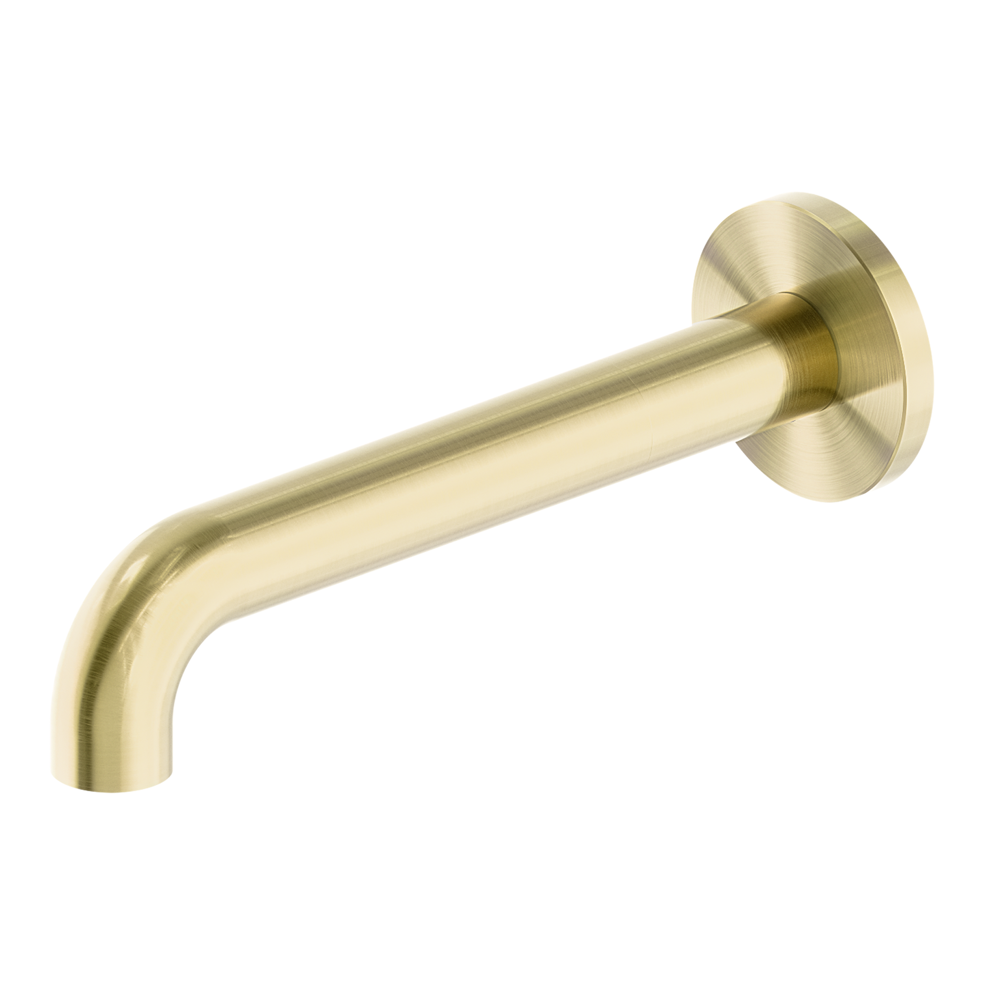 Nero Mecca Basin/Bath Spout Only 260mm, Brushed Gold