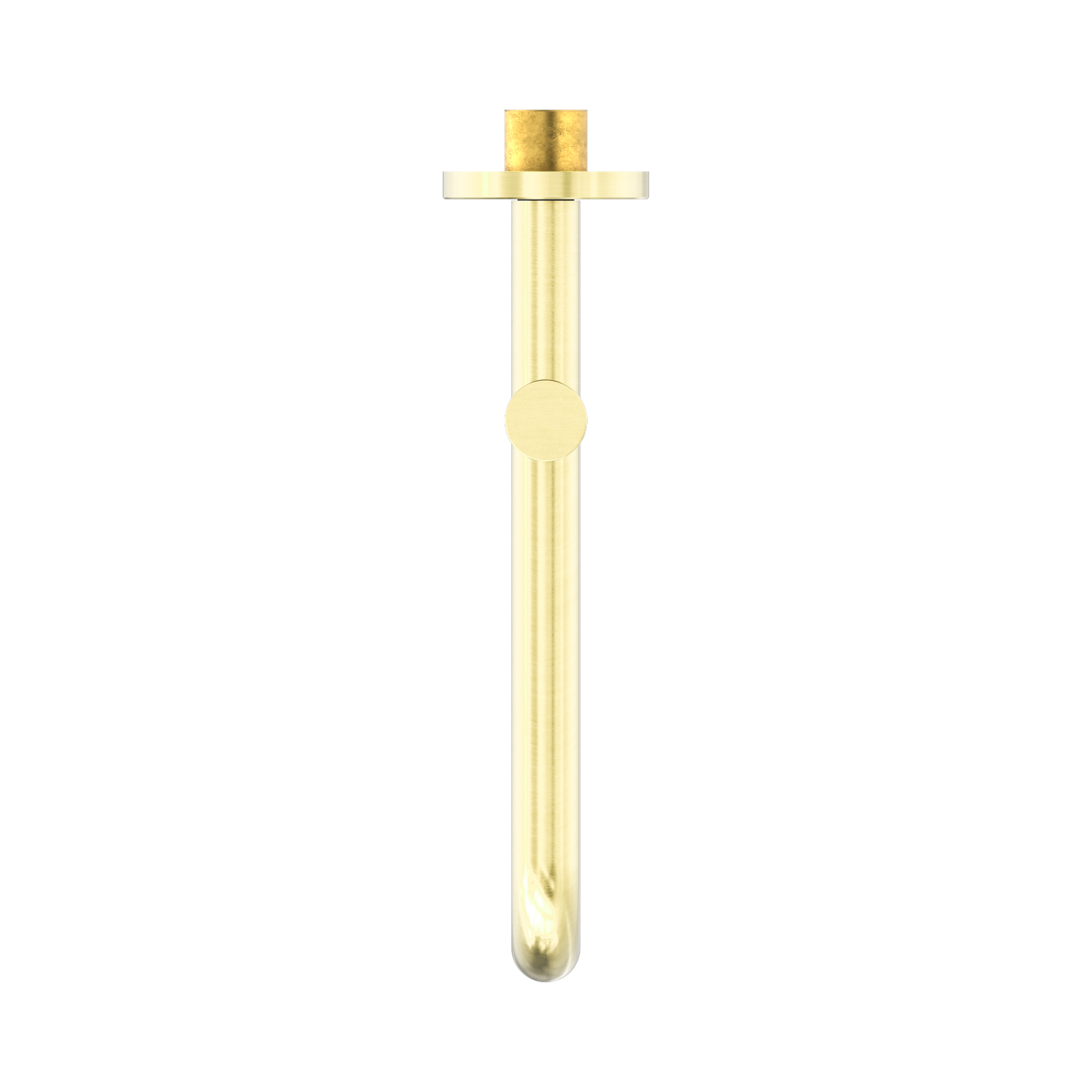 Nero Mecca Wall Mounted Swivel Bath Spout Only 225mm, Brushed Gold