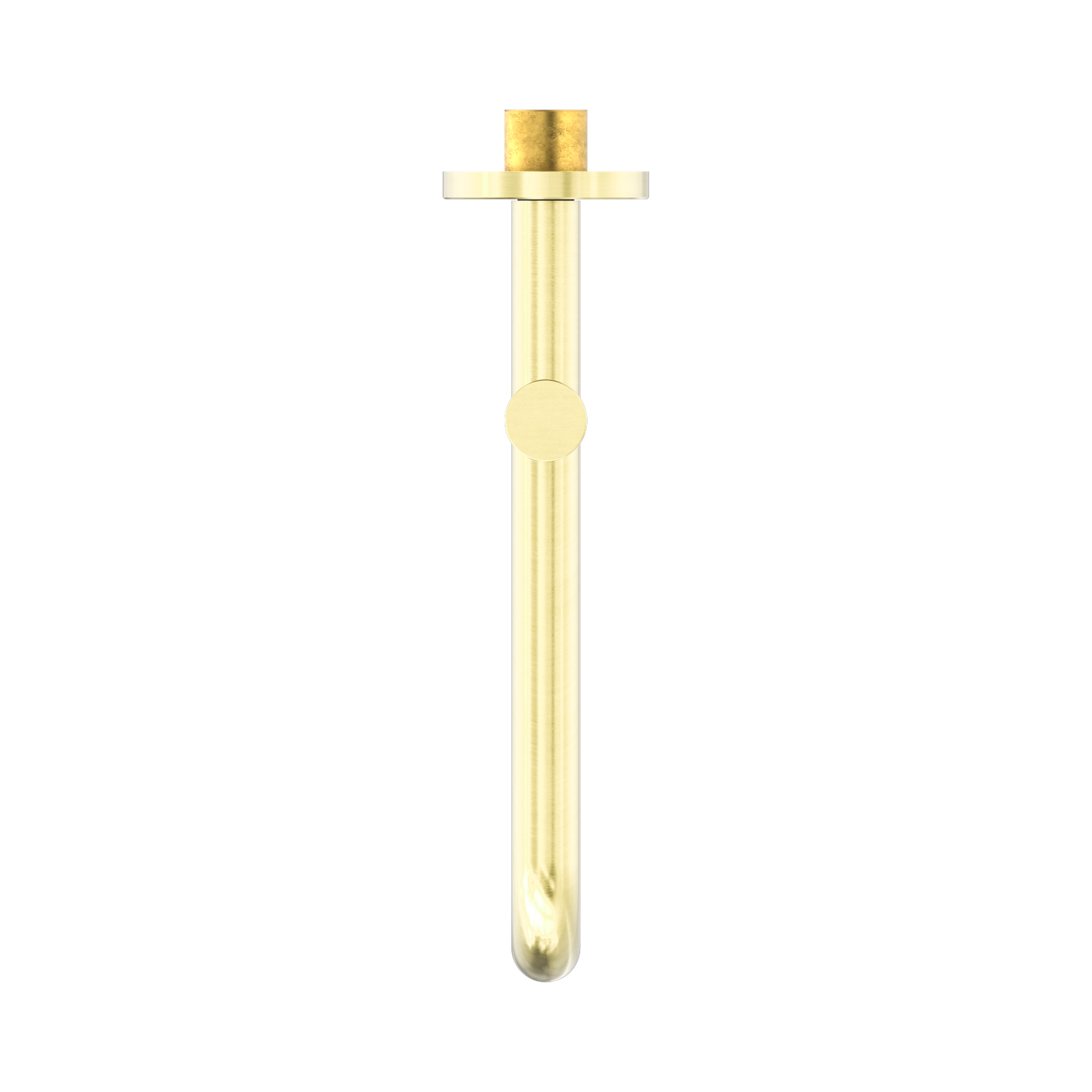 Nero Mecca Wall Mounted Swivel Bath Spout Only 225mm, Brushed Gold