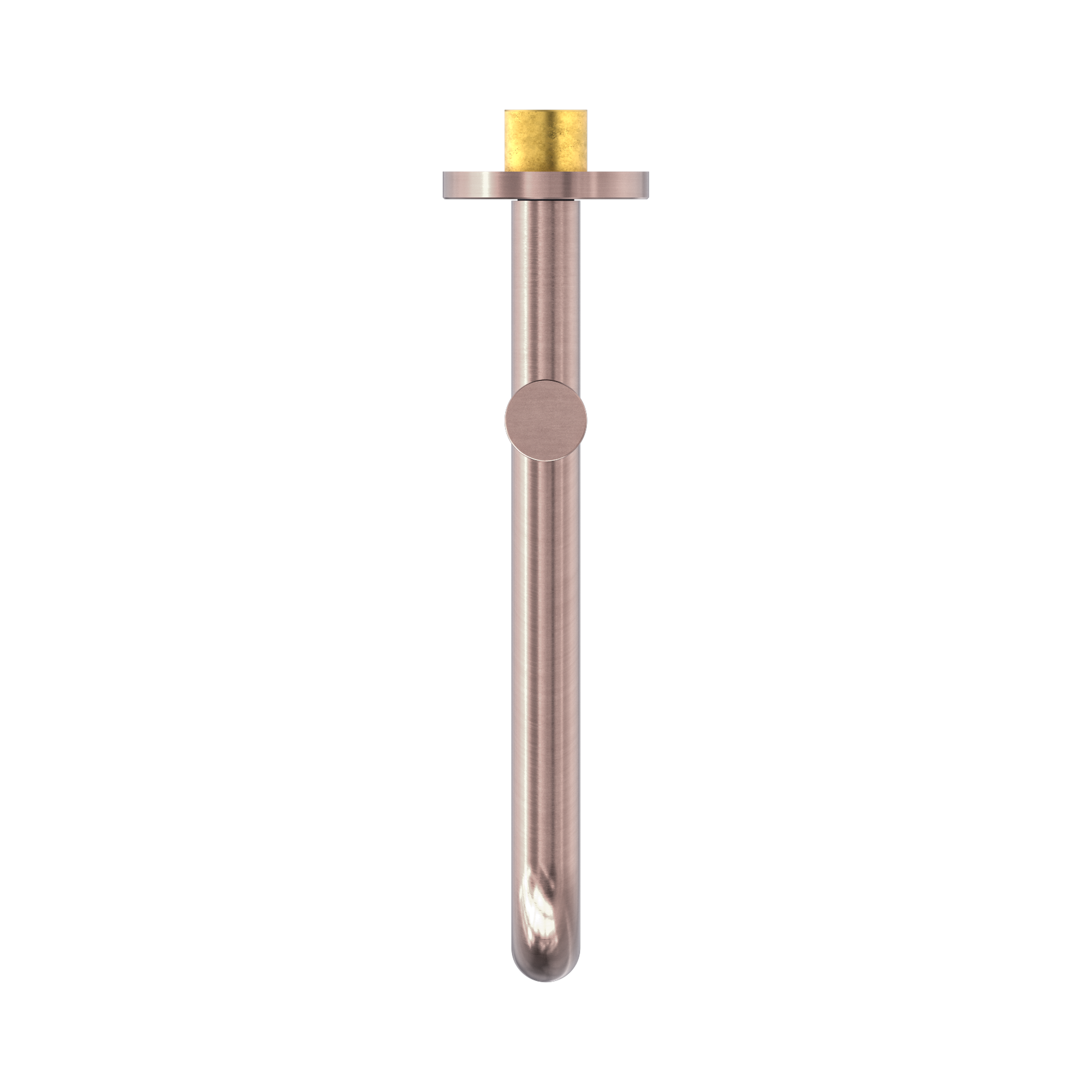 Nero Mecca Wall Mounted Swivel Bath Spout Only 225mm, Brushed Bronze